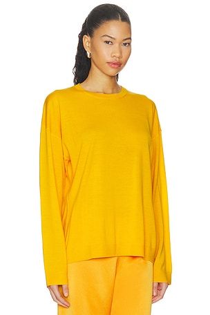 LESET James Oversized Crewneck in Yellow