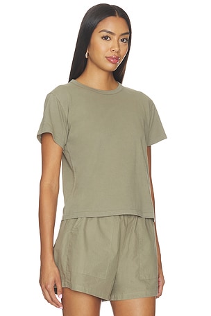 LESET The Margo Tee in Taupe