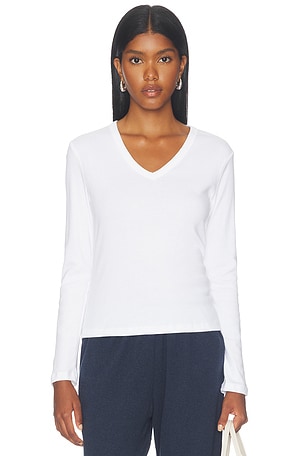 Nando Slim Long Sleeve V Neck Top LESET