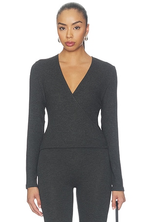 Lauren Crop Wrap Top LESET