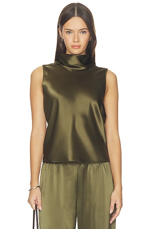 Barb Sleeveless Cowl Neck Blouse LESET