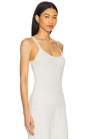 LESET Classic Tank Top in Light Grey