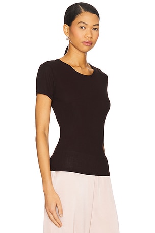 LESET Rozzi Classic Tee in Chocolate