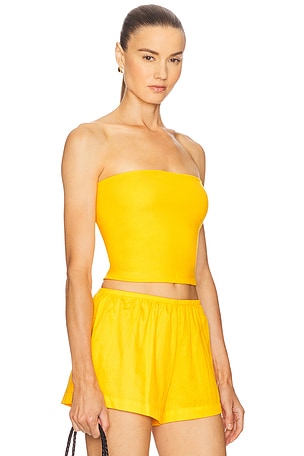LESET Rio Bandeau Top in Yellow