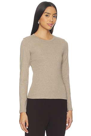 LESET Nando Slim Fit Long Sleeve in Beige