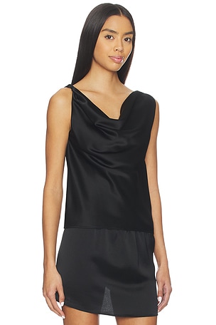 LESET Barb Shell Top in Black. Size XS. Also