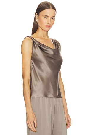 LESET Barb Shell Top in Taupe