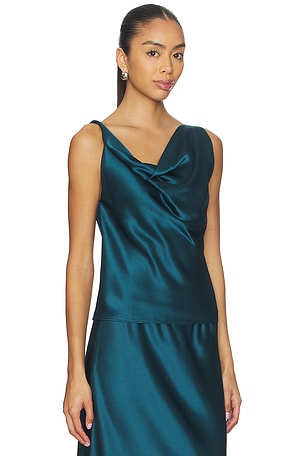 LESET Barb Shell Top in Teal. Size XS. Also