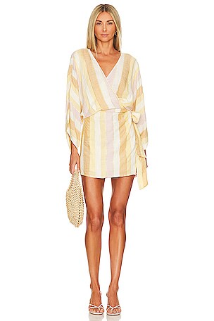slim fit dress slacks Le Thanh HOA Golden Floral Mini Dress