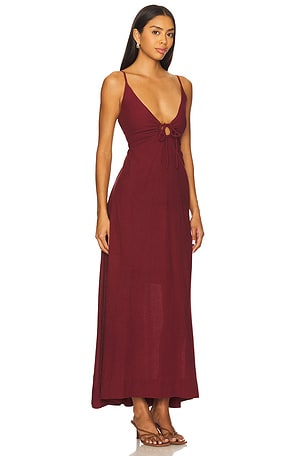 LSPACE Mabel Maxi Dress in Burgundy. Size XS. Also