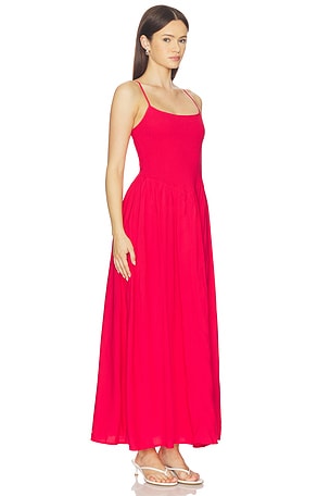 LSPACE Misha Midi Dress in Red. Size XS. Also