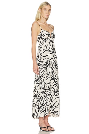 LSPACE Chara Maxi Dress in Black,White