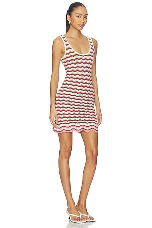 LSPACE Sunchaser Dress in Pink,Brown