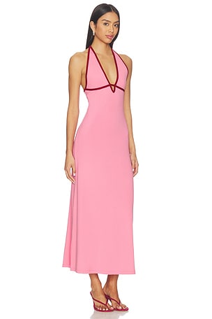 LSPACE Shea Maxi Dress in Pink. Size M. Also