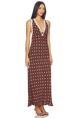 LSPACE Eyes On You Maxi Dress in Brown