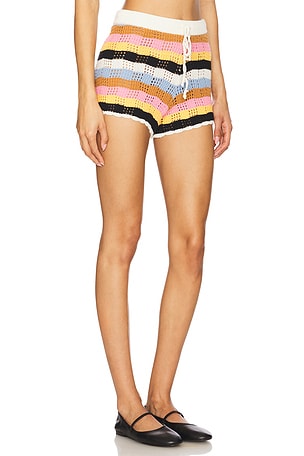 LSPACE Lost Tides Short in Ivory,Pink