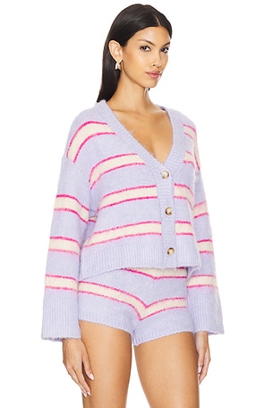 LSPACE Montauk Cardigan in Lavender