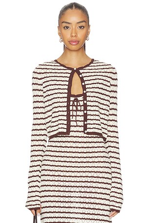 LSPACE Rosalie Cardigan in Brown
