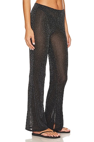 LSPACE Lurex Mesh Kari Pant in Black