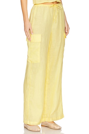 LSPACE Sundown Cargo Pant in Yellow