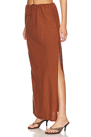 LSPACE Summer Feels Skirt in Cognac