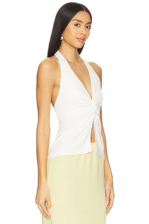 LSPACE Callie Halter Top in White