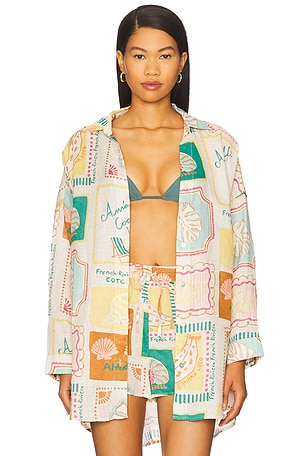 LSPACE Rio Tunic in Neutral,Green