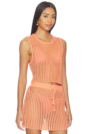 LSPACE Sander Top in Coral