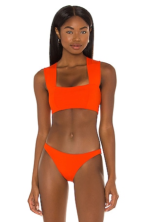 LSPACE Parker Bikini Top in Poppy | REVOLVE