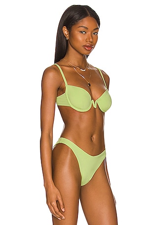 LSPACE Nico Bikini top in Green