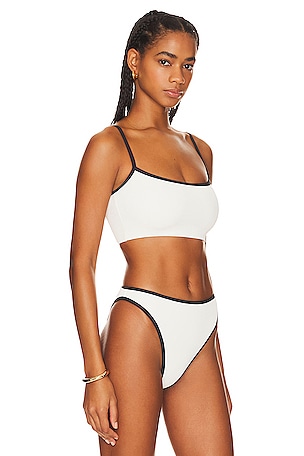 LSPACE Adalyn Bikini Top in White