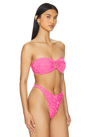 LSPACE Jasper Bikini Top in Pink