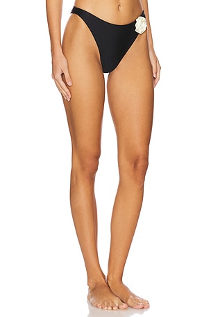 LSPACE Leilani Mid Rise Bikini Bottom in Black