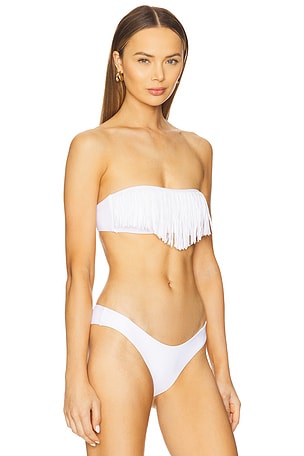 LSPACE Dixie Bikini Top in White