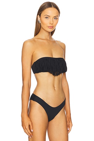 LSPACE Dixie Bikini Top in Black