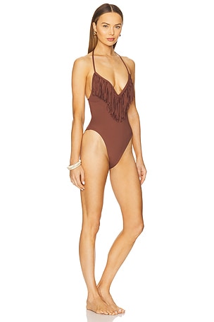 LSPACE Desert Days One Piece Swimsuit in Brown