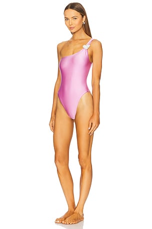 LSPACE Luminescent One Piece Swimsuit in Mauve