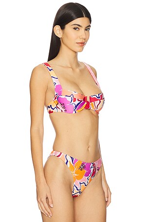 LSPACE Mako x Aloha Bikini Top in Peach