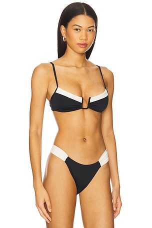 LSPACE Peyton Bikini Top in Black