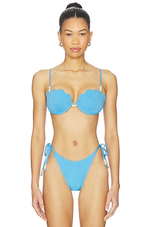 x REVOLVE Sunrise Shell Bikini Top LSPACE