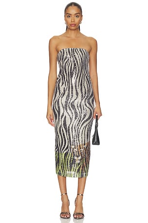 Hidden Tiger Tube Dress Le Superbe