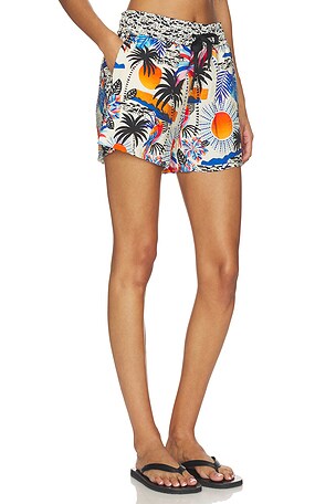 Le Superbe A Few Palms Boxer Short in White,Blue