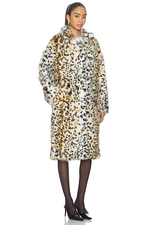 Le Superbe Anora Coat in Brown. Size S/M. Also