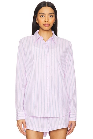 Le Superbe Subtle Shine Ex Bf Shirt in Pink