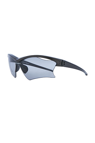 Le Specs x No Problemo Pluto Sunglasses in Metallic Silver