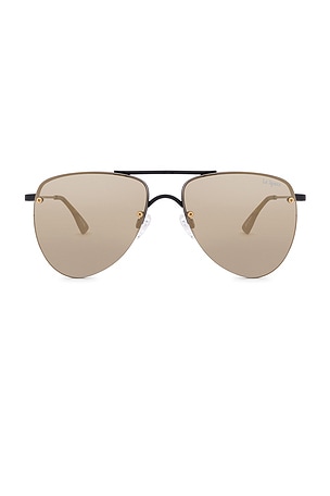 Le Specs The Prince in Matte Black & Gold Mirror | REVOLVE display picture 3