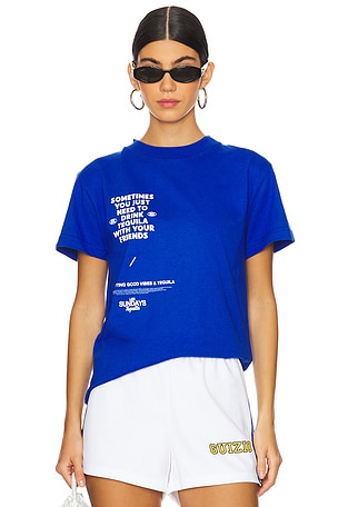 Los Sundays The Sometimes Tee in Blue