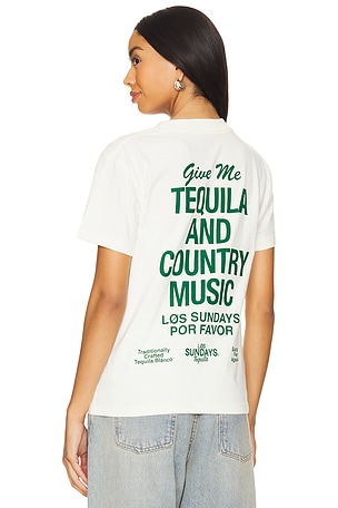 THE TEQUILA & COUNTRY MUSIC 티셔츠 Los Sundays