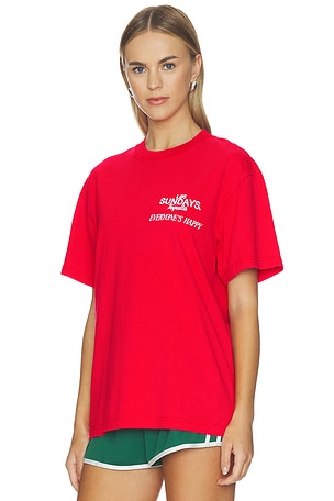Los Sundays The Happy Tee in Red