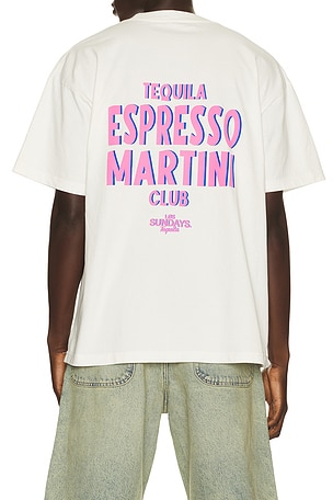 Los Sundays Espresso Martini Tee in White